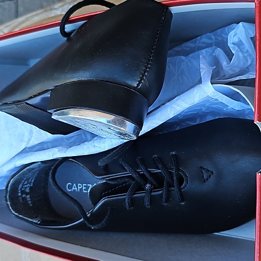 Tap dancing shoes.